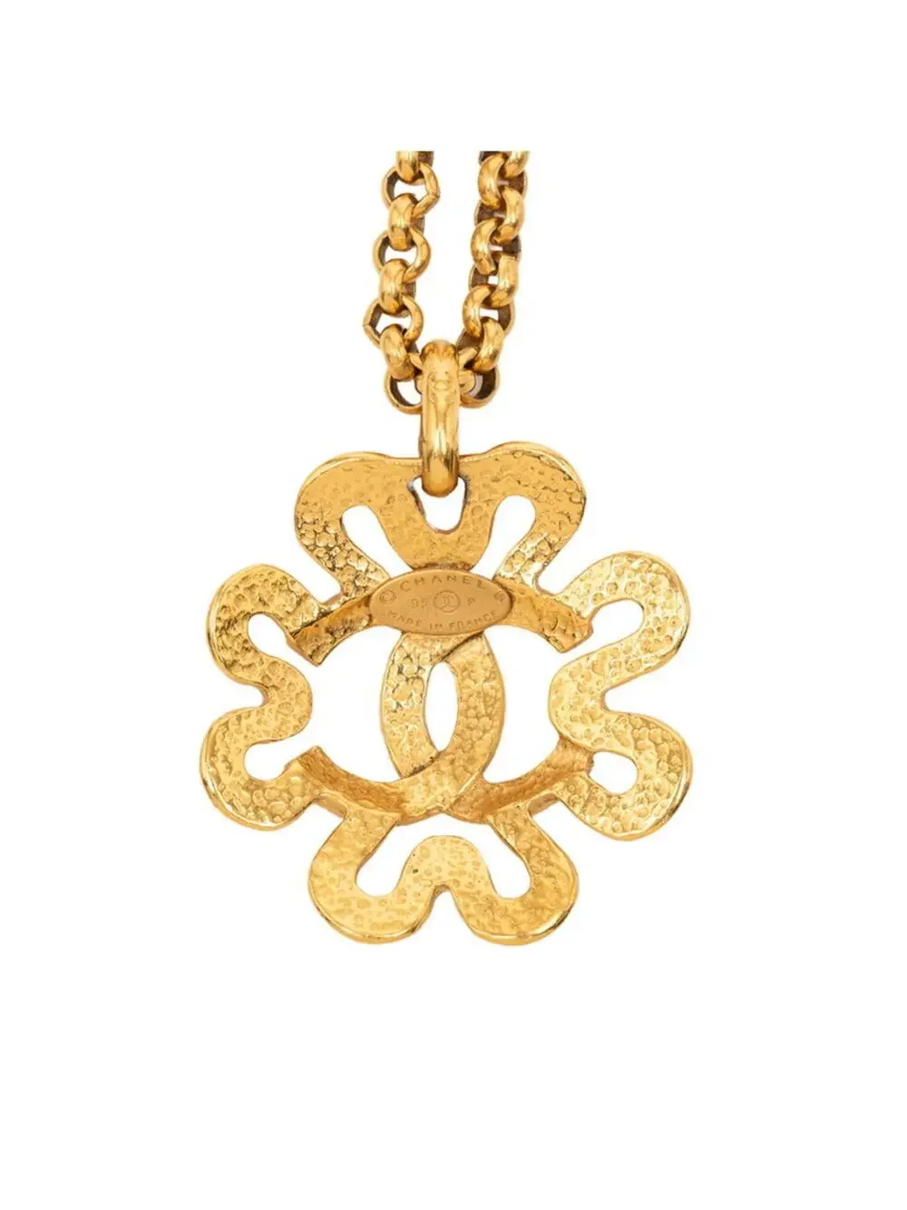 Chanel Cc Logo Chain Pendant Necklace #246848C12B